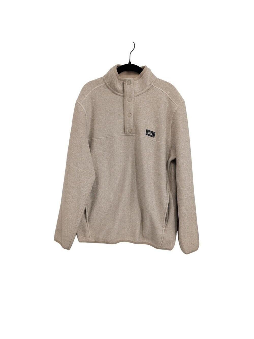 Eddie Bauer Men's Sweater Fleece Cream Size S